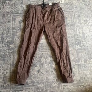 Mens 2XL Brown Cotton Joggers NWT